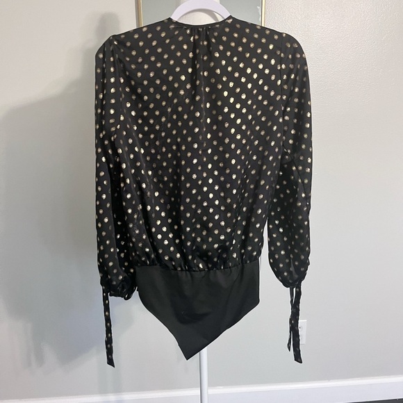Zara Polka Dot Shimmer Glam Bodysuit - Picture 4 of 4